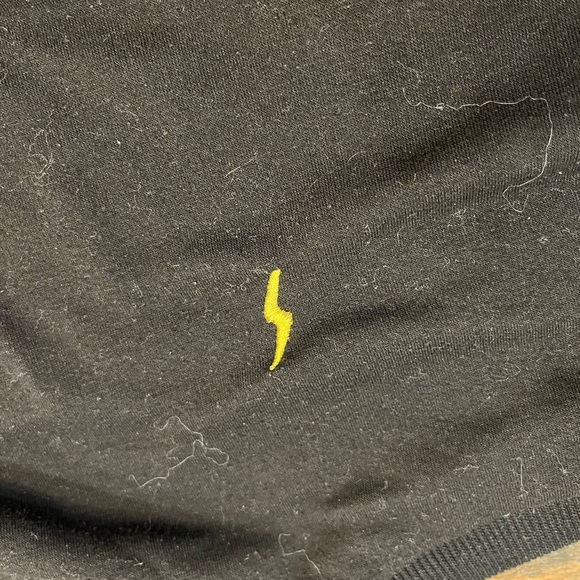 Lightening bolt and black sweat suit. Cotton. Super comfortable. smoke free home - Picture 2 of 3